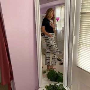 Black and White Alphabet Pants